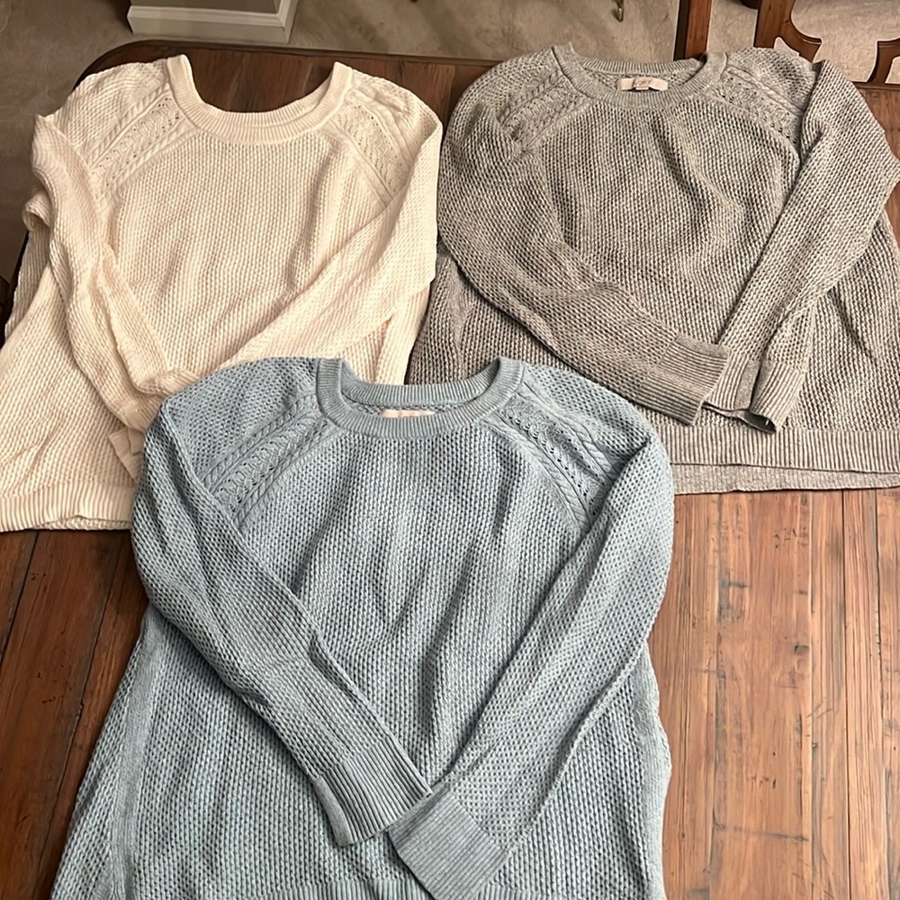 3 Loft Sweaters